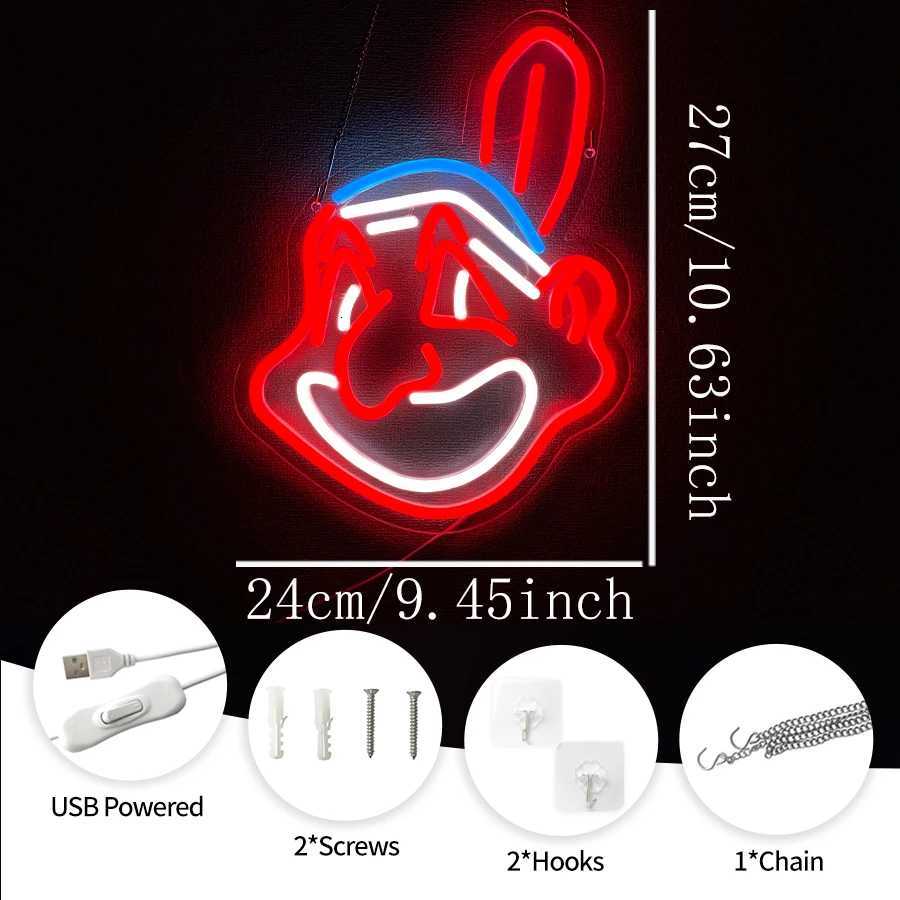 Animation Neon Sign Cartoon Character Icon Game Player Gift Used For Bedroom Game Room Man Cave Party Decor Christmas Gift H251201