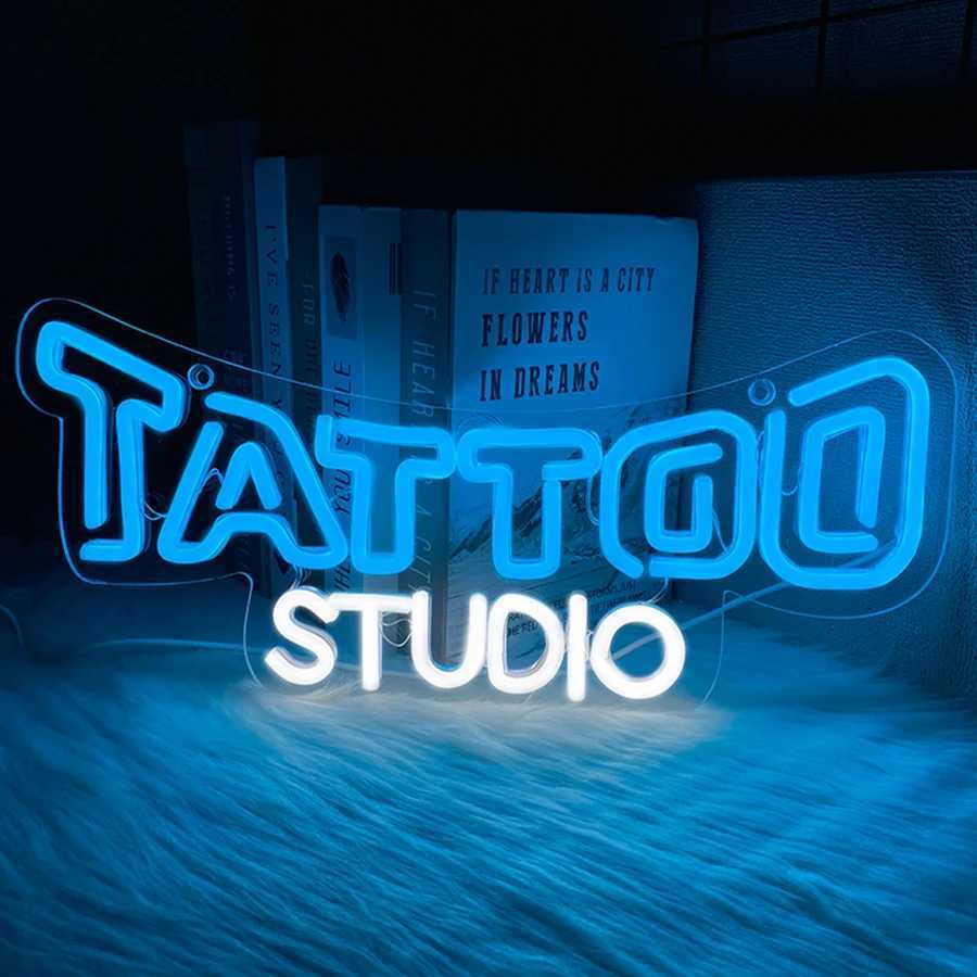Tattoo Studio Neon Sign Hand-Made Led Letter Lights Usb Powered Used For Tattoo Salons Beer Bars Garages Man Caves Decor H251201