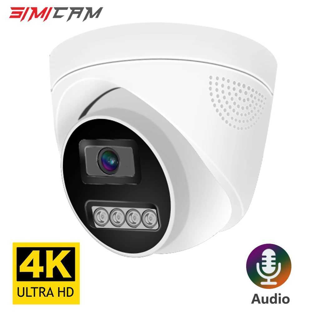 4K 8MP Surveillance Camera IP POE H265 Au De HD Night Vision Human Detect 48V 4MP CCTV Video Security For NVR C251202