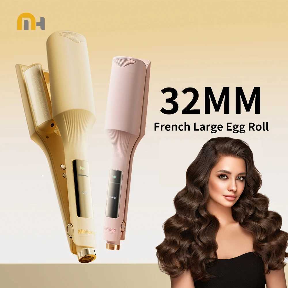 32mm Hair Wave Curling Iron Professional French Roll Hair Curler Corrugated Wavy Styler Fast Heating Volumizing Styling Tool C251202