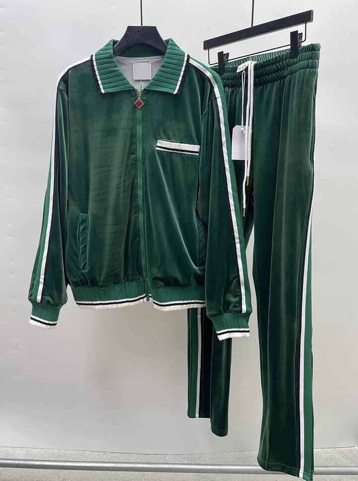 Women's Wear FW Best Version Casinoblank Paris Logo Patched Women Fleeces Outside Suits Men Track Pants Suit Jacket