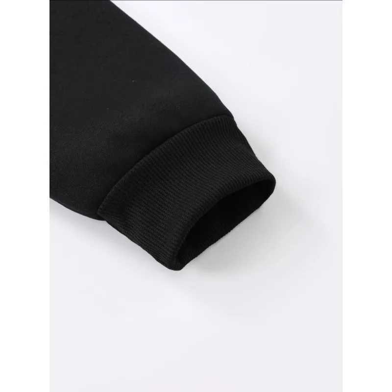 Arnold Pattern Printed Mens and Womens Cotton Hoodies Without Drawstrings Loose Warm Sweaters Long Sleeves Fleece Pullover J251203