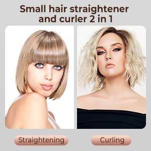 Mini Hair Straightener Curling Iron Hair Curler Wand Professional Curly Ceramic Electric Salon Styling Tool Small Crimping C251202