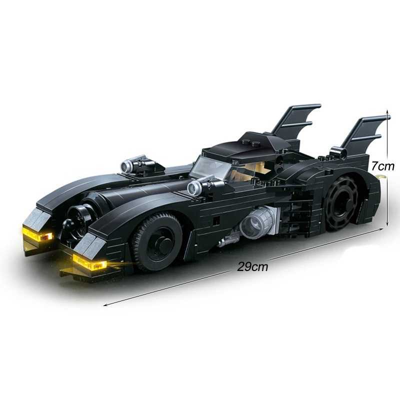 Super Heroes Series Batmobile Building Blocks 1989 Classic Bat Chariot Car Model Bricks Toys For Children Boys Christmas Gifts C251203