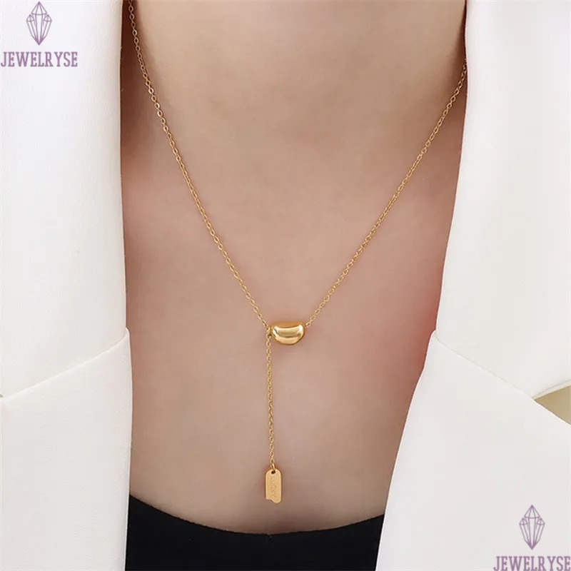18k gold stainless steel designer necklace for woman party lucky pendant luxury silver necklaces chain choker jewelry women birthday valentines day fa
