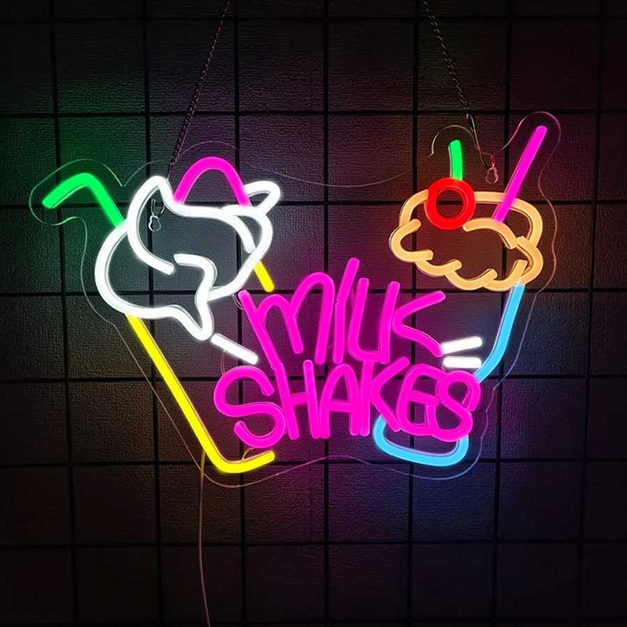 Dessert Series Led Neon Signs Used For Wall Art Decor Bakery Coffee Shop Kitchen Ice Cream Shop Business Wall Lamp H251201