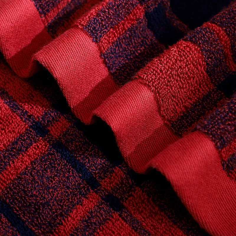 Japanese Style Cotton Plaid Towel British Style Bathroom Face Towel Super Absorption Homestay Hotel Towel Y251202