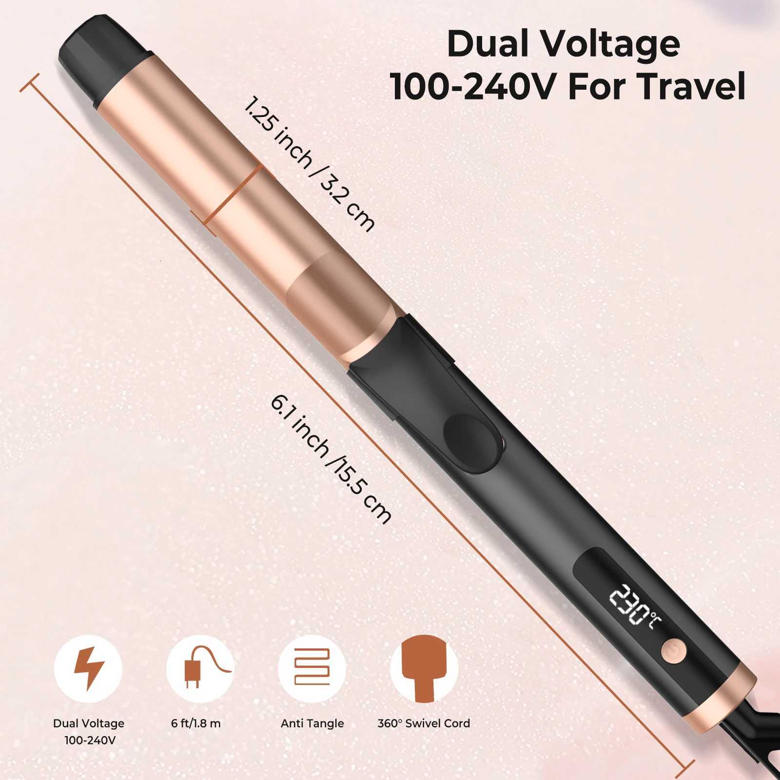 Electric Professional Ceramic Hair Curler Curling Iron Roller Curls Wand Waver Fashion Styling Tools C251202