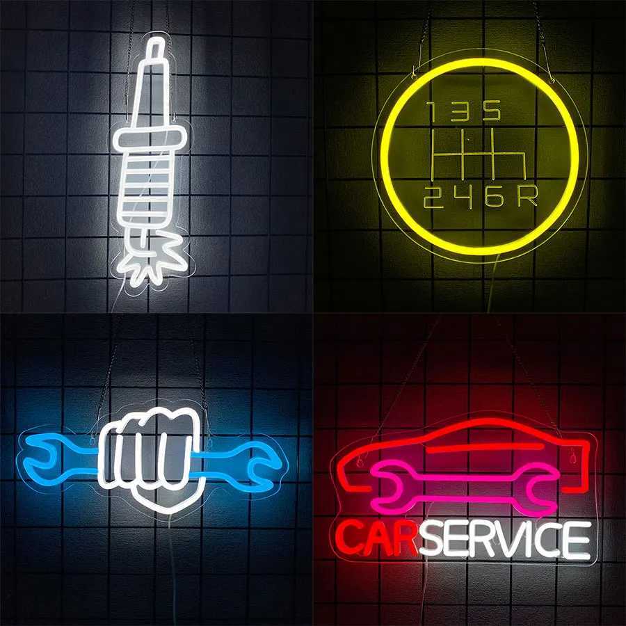 Garage Series Neon Signs Car Art Icons Usb Powered Used For Room Auto Repair Shop Club Bar Parts Store Man Cave Decor H251201