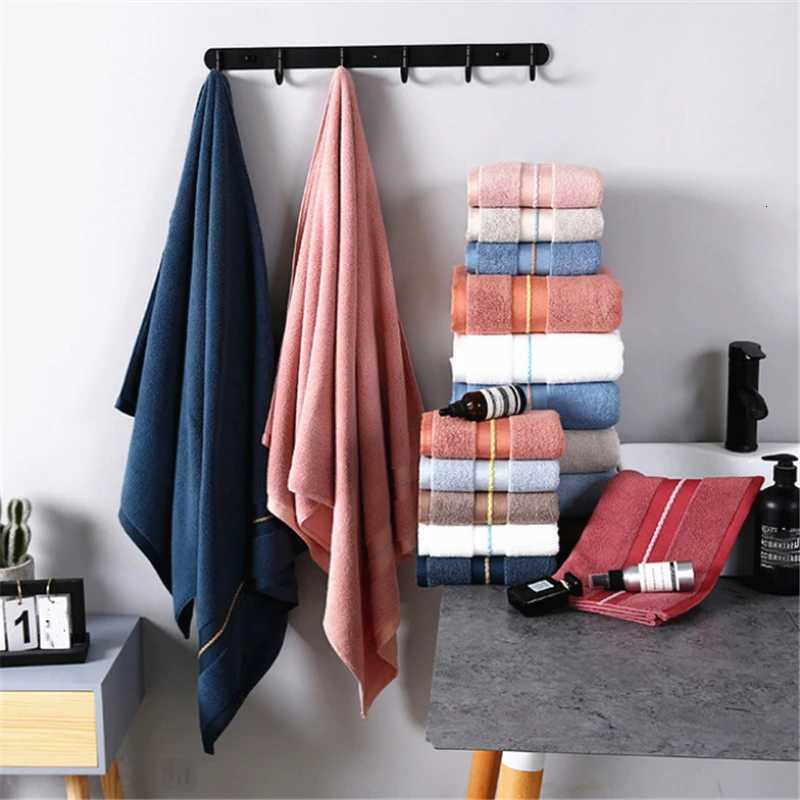 Pure Cotton Towel Absorbent Adult Towels Solid Color Soft And Absorbent Face Hand Shower Towel 34X74CM Y251202