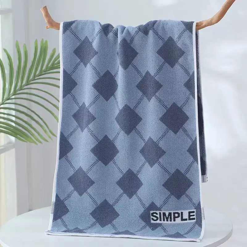 Adult bath towel 40100cm 160g large size pure cotton water-absorbent no shedding extra-long and thick suitable for spor Y251202