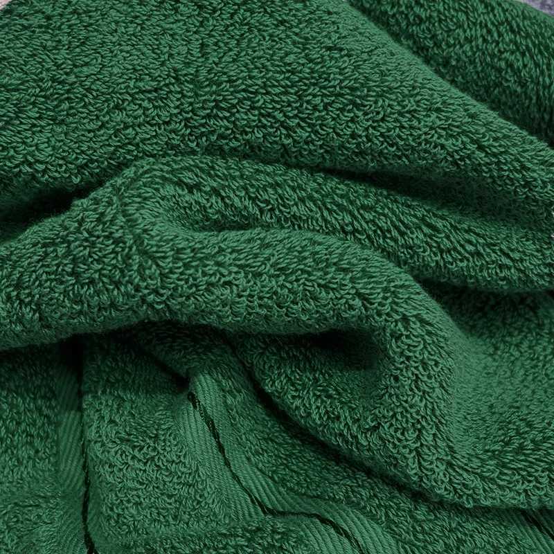High Quty 100Cotton Towel Set BundleSolid Dark Green HandFaceBath TowelSoft Absorbent Washcloth For Hotel Home Gift 3pcs Y251202