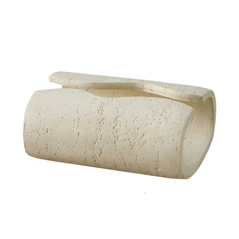 Luxury Imitation Stone Tissue Box Creative Resin Technology Tea Table Paper Box Table Decoration Tissue Holder Kitchen Supplies H251201