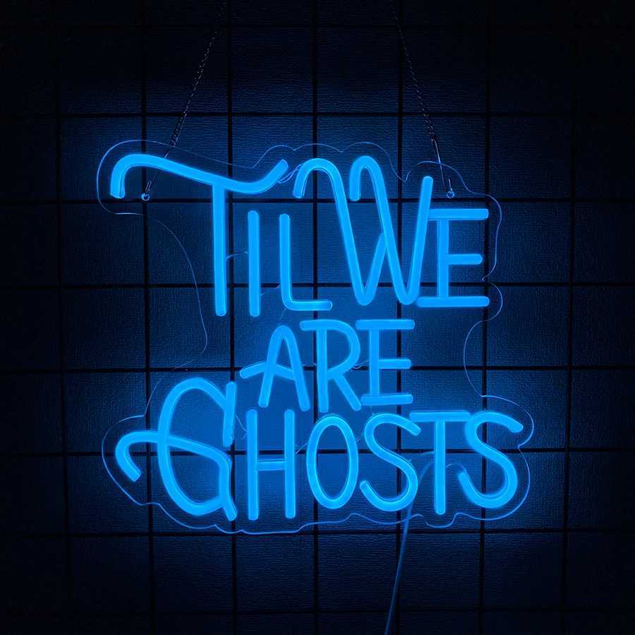 Haunted House Led Neon Sign Letter Icon 3D Carving Usb Powered Used For Room Club Bar Horror Space Halloween Decor H251201