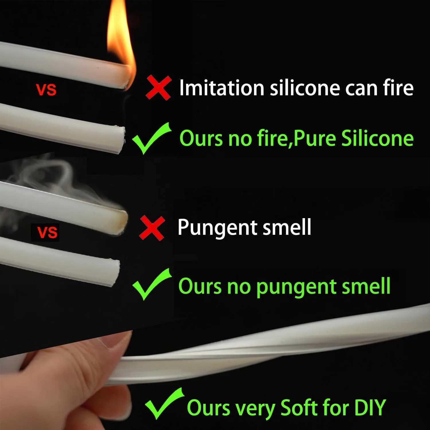 6mm 8mm 12mm Silicone Separate Neon Flexible Bendable DC12V 2835SMD S Shape 120Leds Strip Light 1m-10m IP67 Waterproof 12Colors H251201