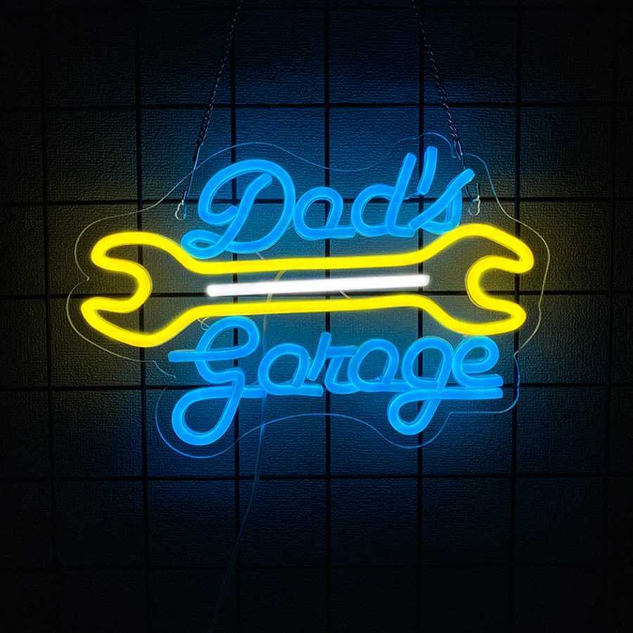Car Maintenance Series Neon Signs Tools Led Icon Usb Powered Used For Man Caves Garages Workshops Auto Parts Stores Decor H251201