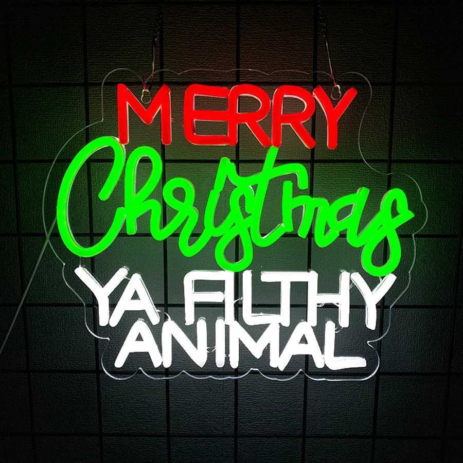 Christmas Series Neon Signs Vibrant Business Wall Lamps Usb Powered Used For Rooms Homes Clubs Christmas Decor Gifts H251201