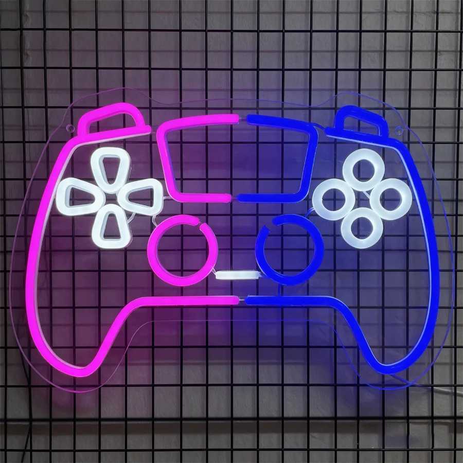 Game Controller Led Neon Sign Suitable For Wall Decor Of Game Room Handle Shape Is The Best Gift For Gamers Easy To Hang H251201