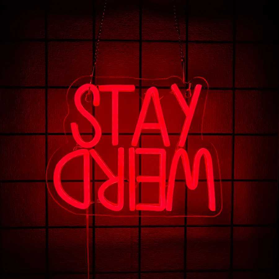 Neon Sign Of Haunted House Colorful Letter Icon Usb Powered Used For Room Bar Horror Space Man Cave Halloween Decor H251201