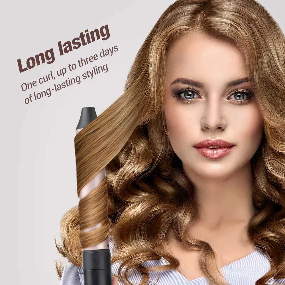 6 in 1 Hair Curling Iron 30s Fast Heating Autatic Temperature Hair Care Hair Curler for All Hair Types Rollers C251202