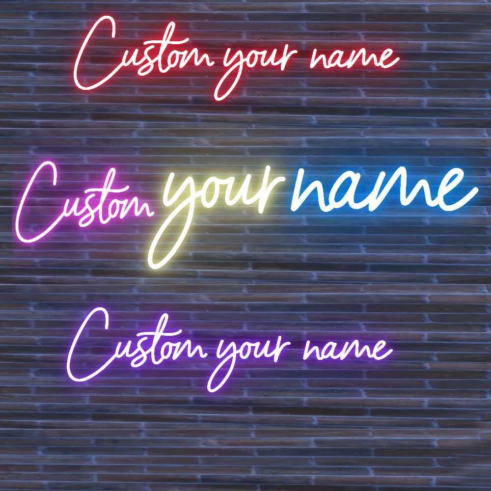 Custom your Personalised Name Neon Sign Light for girls/boys Birthday Party Bar Wedding Room Wall Decoration Neon Led sign H251201