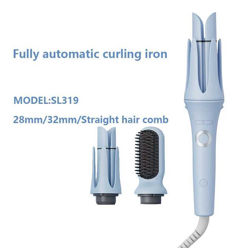 Fly autatic curling iron hair straightening and curling tool set dual-slot design curling iron with negative ion hair care C251202