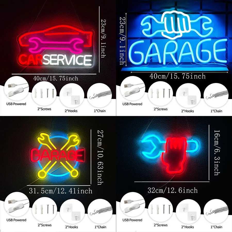 Garage Neon Sign For Wall DecorLed Neon Light For Man Cave Car Room Auto Repair Shop Car Enthusiast PartyCar Repair Shop H251201