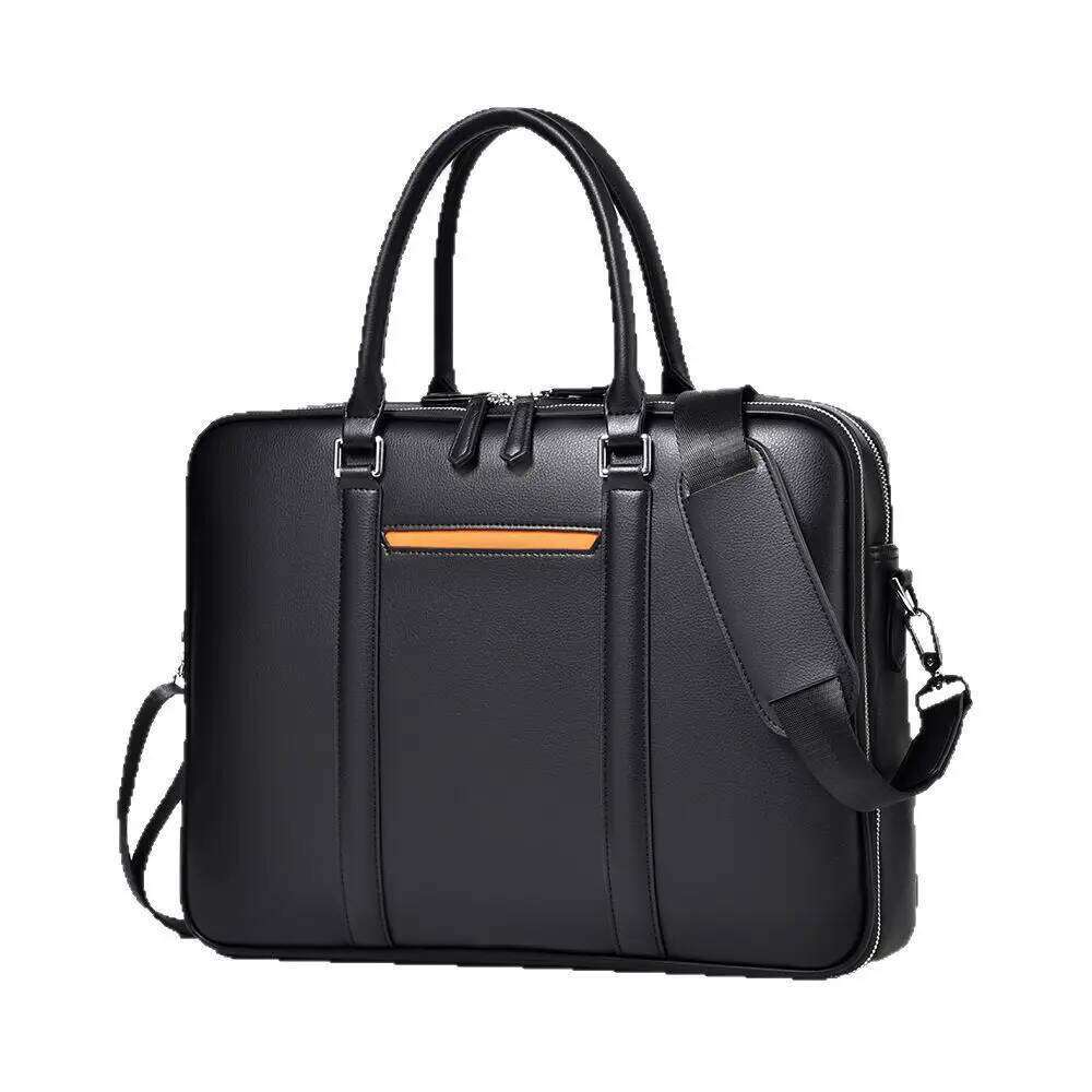 Luxury Bag Designer New Cow Genuine Leather Business Men S Briefcase Male Shoulder Messenger Laptop Computer Designer Bag