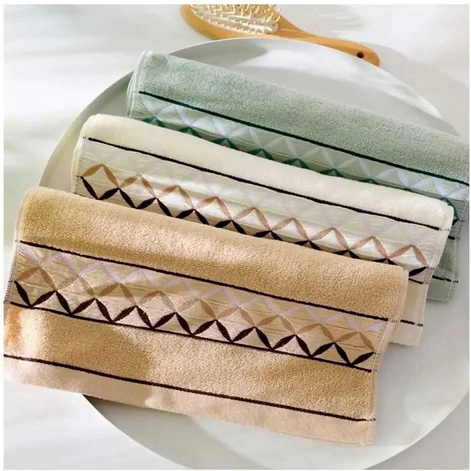 4 packs pure cotton hand towel 100 cotton face towel printed super soft high absorbent bathroom Y251202