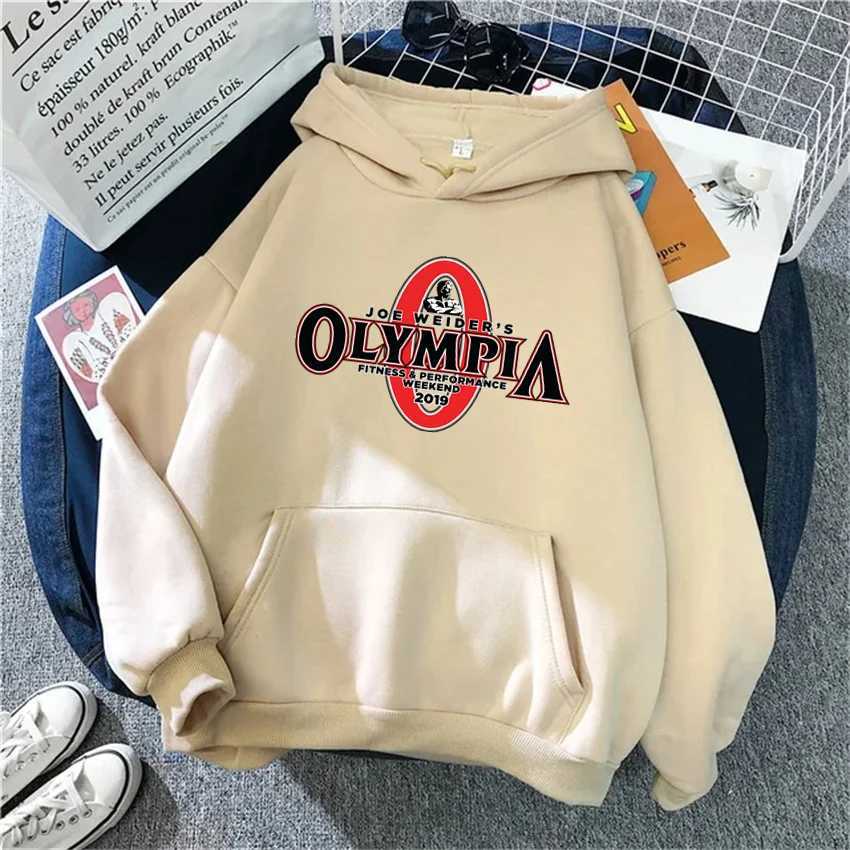 OLYMPIA Printed Gyms Harajuku Funny Women Hoodie Clothes Male Womens Fashion Hoodies Oversized Sports Sweatshirt Hoody Unisex J251203