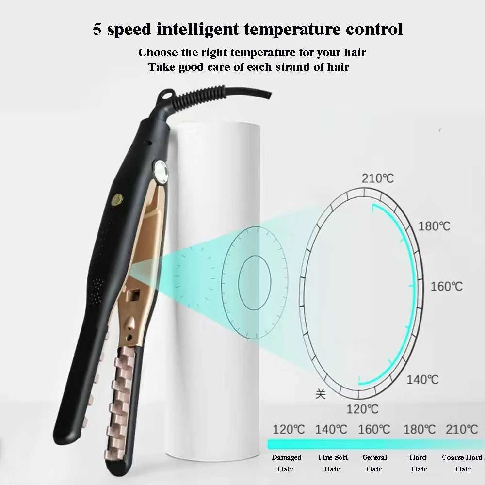 3D Grid Hair Crimper Iron Volumizer Ceramic Professional Hair Fluffy Corrugated Curler Flat Iron Corn Hair Splint C251202