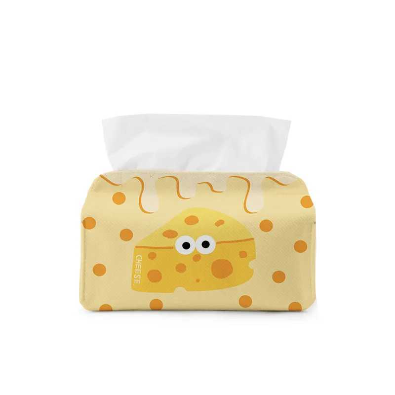 Surprised cheese tissue box cute cartoon drawer box living ro dining ro simple tabletop fabric tissue bag H251201