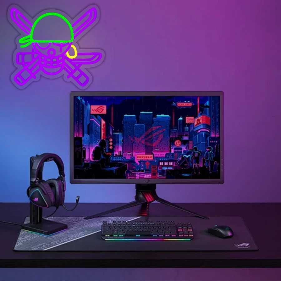 Skeleton Led Neon Sign Knife Icon Hand-Made Usb Powered Used For Artistic Decor Lights In Clubs Game Rooms And Bedrooms H251201