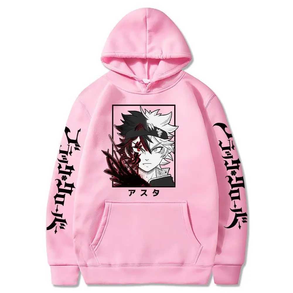Black Clover Anime Mens Clothes Hoodie Sweatshirts Harajuku Manga Asta Oversized Winter Long Sleeve Streetwear Hoodies J251203