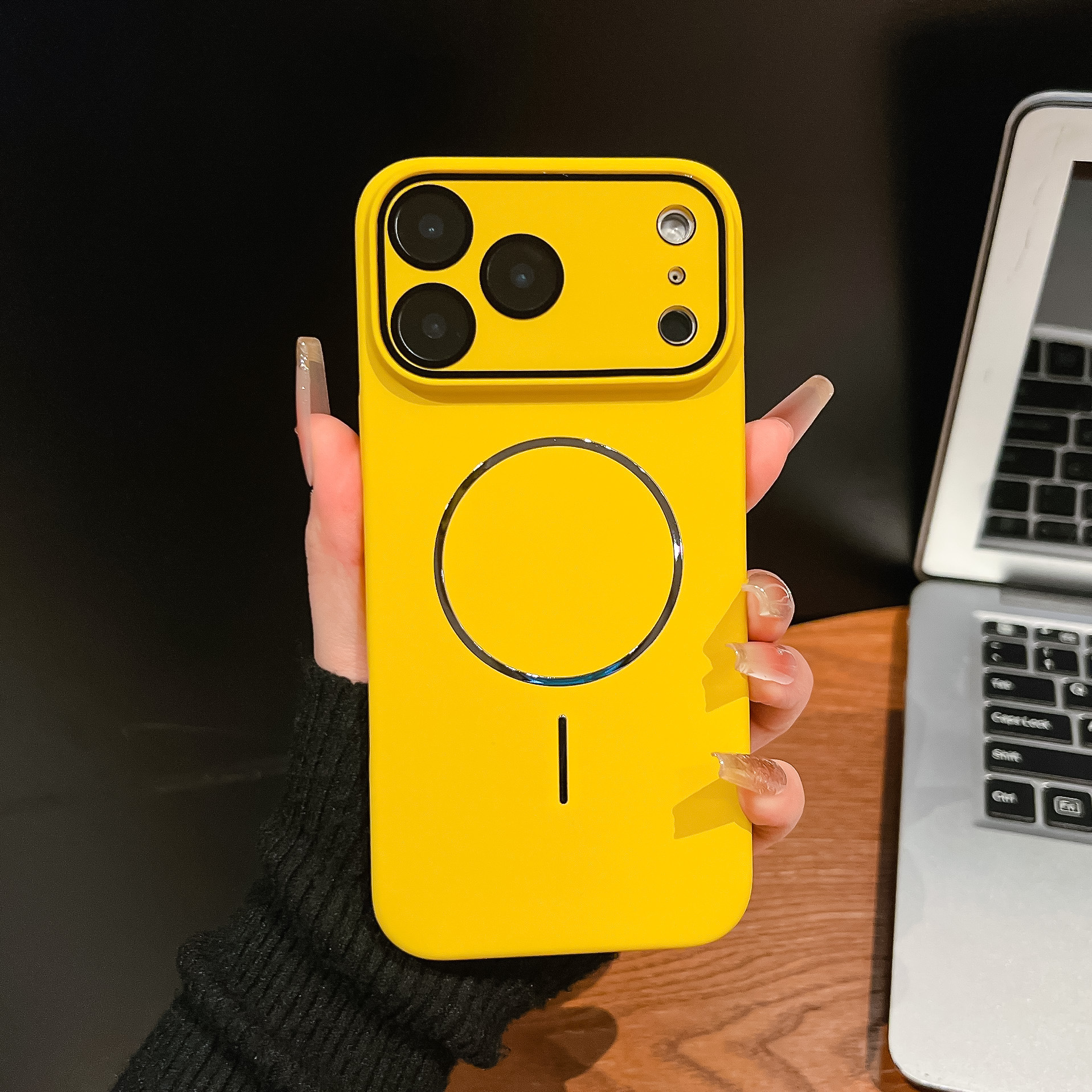 Magnetic Phone Case Compatible with iPhone 17 Pro Max Apple 16/15/14 Pro Matte Skin Feel Protective Cover