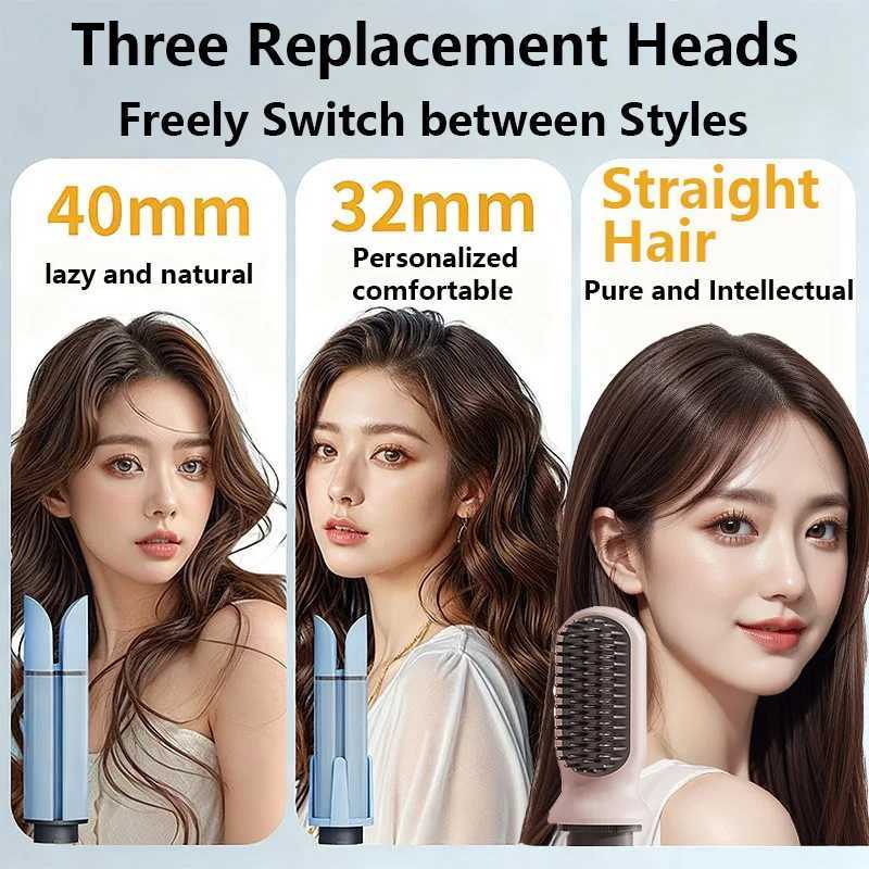 Fly autatic curling iron hair straightening and curling tool set dual-slot design curling iron with negative ion hair care C251202