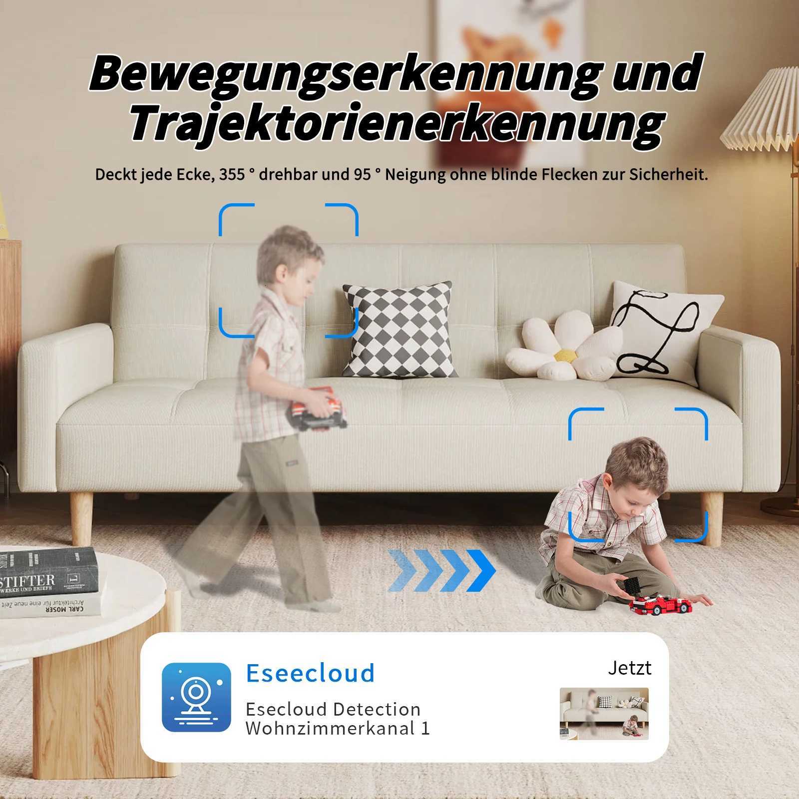 WESECUU 1080P HD He Security Cameras Security Protection Indoor Wireless WIFI 24G Wi-Fi Two-Way Talk C251202