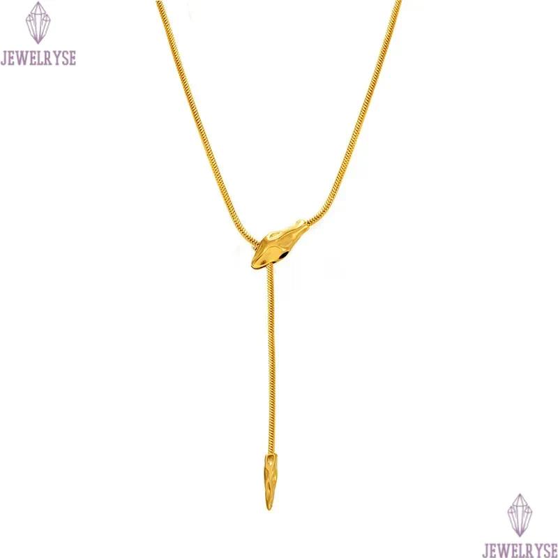 punk snake necklace designer for woman 18k gold chain stainless steel fashion pendant necklaces school daily outfit women hiphop jewelry friend family