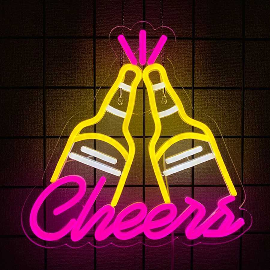 Neon Sign Of Beer Bar Theme Led Icon Of Beer Cup Usb Powered Used For Family Gatherings Bars Restaurants Man Caves Decor H251201