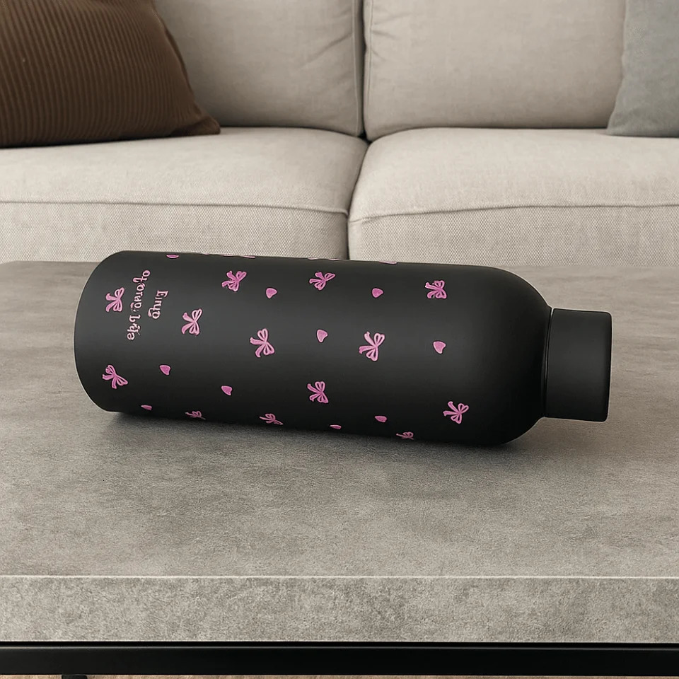 500ml Bowknot Dachshund Double Wall Thermal Car Cup Small-mouth Stainless Steel Travel Insulated Flask Home Use 251202 W260226