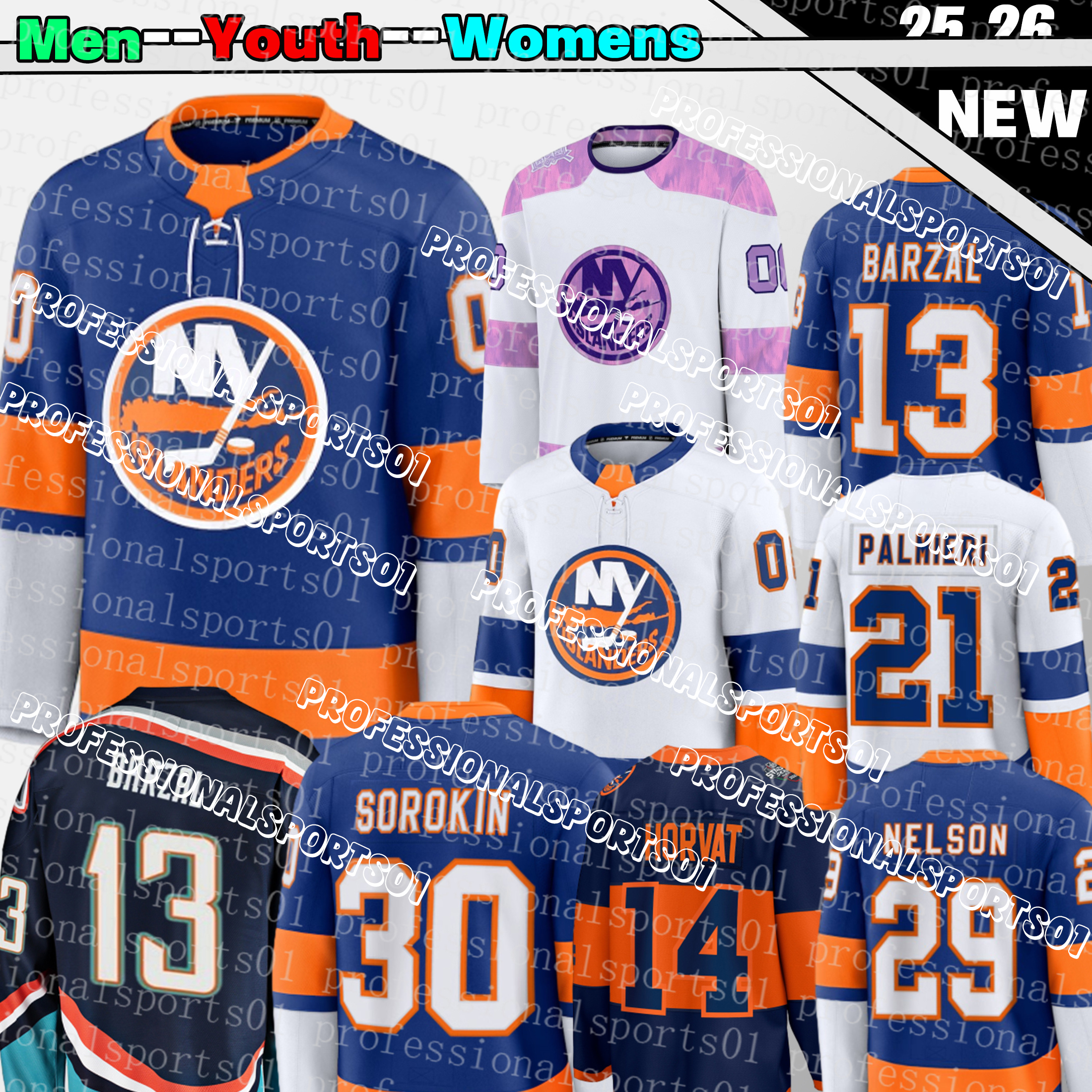 New York Hockey Jerseys islanderses Jersey ny islander jersey #48 Matthew Schaefer #13 Mathew Barzal Bo Horvat Mike Bossy Alex Romanov Stadium Series Jersey