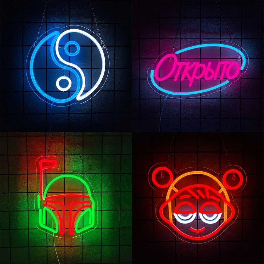 Game Series Neon Signs Cartoon Icons Handmade Usb Powered Used For Room Game Room Club Home Office Man Cave Art Decor H251201