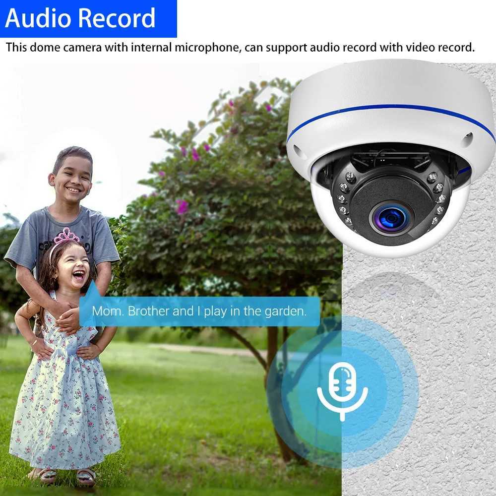 H265 6MP Tuya Metal De POE IP Camera Au Record CCTV Camera Vandalproof IP66 Outdoor He Security Video Human Detection C251202