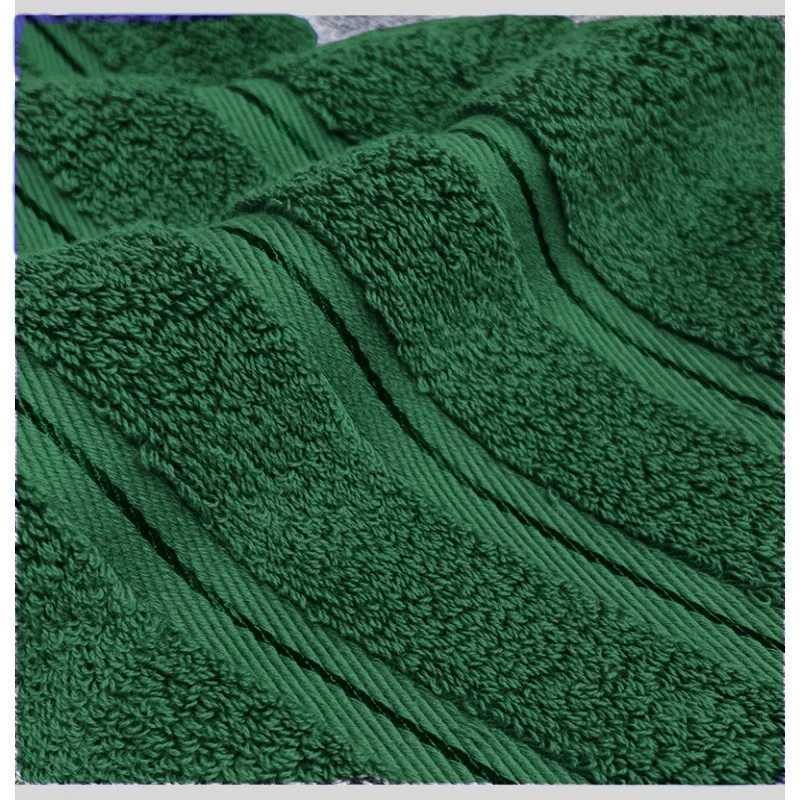 High Quty 100Cotton Towel Set BundleSolid Dark Green HandFaceBath TowelSoft Absorbent Washcloth For Hotel Home Gift 3pcs Y251202