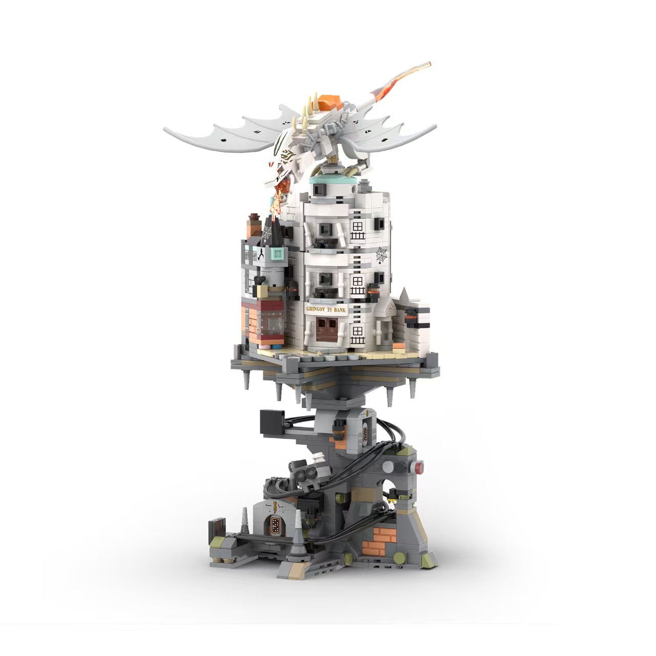 es Wizard Tower Magic World Dragon MOC Building Bricks Set Blocks Toys for Kids Children Adt Birthday Gifts 1056pcs Gringottses C251203