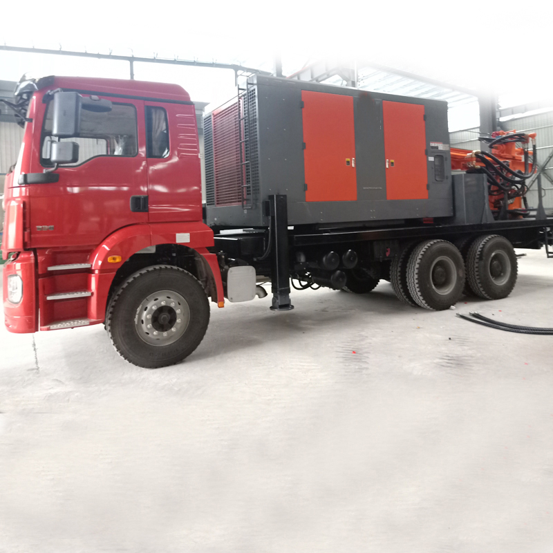 Customized500m Depth Water Well Drilling Machine With Truck Mounted Compressor and Mud Pump for Best Borehole Drilling Equipment