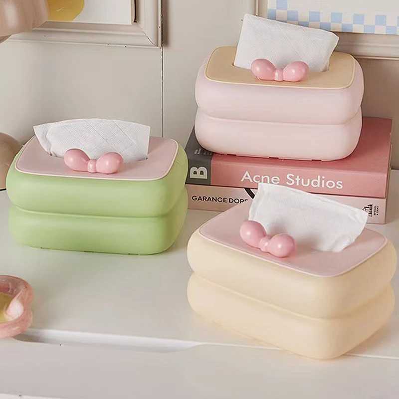 Colorf Tissue Box Organizer Desktop Napkin Holder Wall-Mounted With Lid Portable Design For Living Ro And Bedro Decor H251201