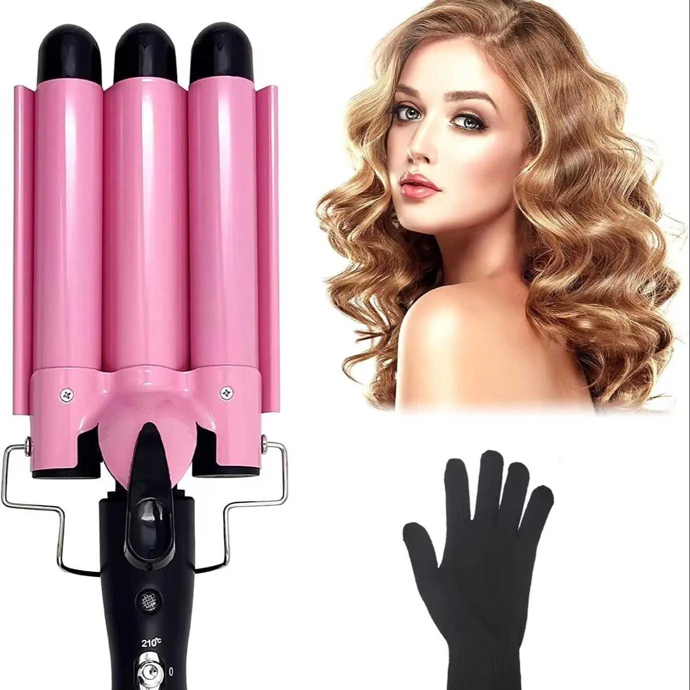 3 Barrel Curling Iron Ceramic Styling Tools for All Hair Styling ToolsProfessional Hair Tools Curler Iron for Hair 25mm C251202