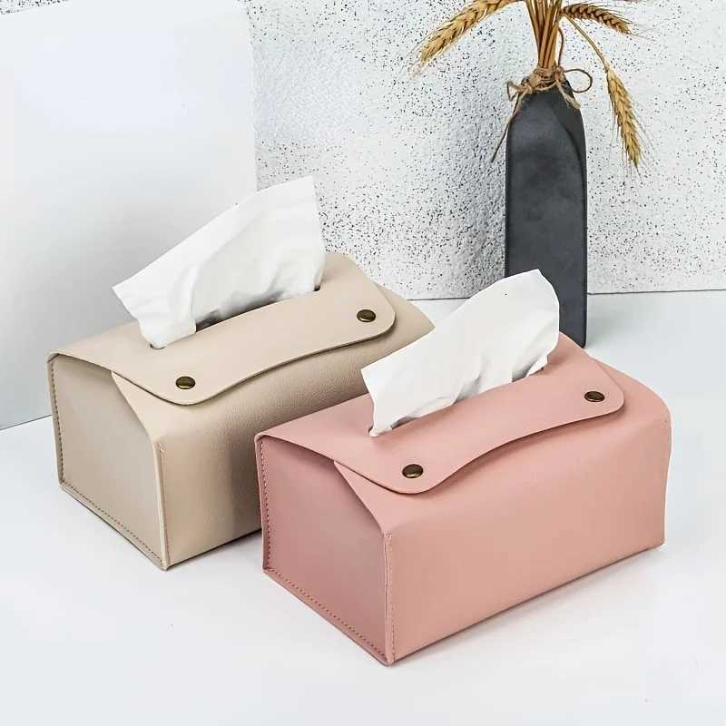 Leather Tissue Box Rectangar Tissue Box Cover Holder Napkin Facial Tissues Holder Dispenser For Tabletop Bathro Car Off H251201