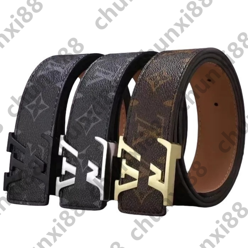 Designer Belt for Men Women Mens Designer Belts Leather Business Womens Ceinture Classic Gold Buckle Cowhide Width 3.8cm Length 100-125CM